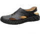 thumbnail image 1 of Xishao Sandalias de Hombre de Cuero Transpirables de Primavera y Verano Huecas Antideslizantes Sandalias de Negocios Casuales Zapatos de Cuero cómodos Zapatos de Playa de Cuero Xishao ropa, 1 of 1