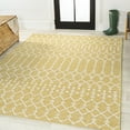 thumbnail image 4 of JONATHAN Y SANTA MONICA 8 x 10 Area Rug, Ourika Moroccan Geometric Textured Weave - Yellow/Cream, SMB108G-8, 4 of 9
