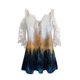 thumbnail image 4 of Elegante mujer casual cremallera cuello impresión blusa encaje manga corta camiseta verano Tops OAVQHLG3B Store  lin121212, 4 of 4