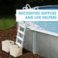 thumbnail image 4 of 2 Pack Swimming Pool Ladder Weights 20L  Pool Step Weights Sand Bags Fillable Anchor Bag Container for Above Ground Swimming Pool Steps and Ladders Entry Systems Foldable, 4 of 16