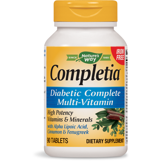 Nature's Way Completia Diabetic MultiVitamin, with Alpha Lipoic Acid