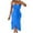 Blue, variant on Women Off The Shoulder Dress Bodycon Midi Dress Casual Dress Midi Dress Short Dress Solid Elegant Stylish Sleeveless Strapless Cutout Summer Dress For Women