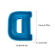 thumbnail image 3 of Molde de letras 3D para resina, jabón y velas - molde flexible de silicona para hornear, azul, de una sola pieza, 3 of 3