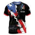 thumbnail image 2 of Custom Name Billiard with 8 Ball America Texas Flag Men's T-Shirt S-5XL, 2 of 4