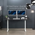 thumbnail image 3 of VIVO Electric 63” x 32” Stand Up Desk, Black Table Top, White Frame, 3 of 5