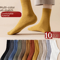 thumbnail image 5 of Calcetines de mujer de longitud media, estilo otoño e invierno, calcetines apilados, calcetines de estilo Harajuku de moda, calcetines de longitud media, calcetines de mujer de moda, 5 of 5