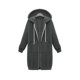 thumbnail image 3 of Sudadera con capucha larga informal de otoño 2023 para mujer, abrigo con cremallera, chaqueta con capucha, bolsillos de invierno, prendas de vestir exteriores de gran tamaño, 3 of 5