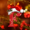 thumbnail image 4 of Begzeat 26 Letter Ornaments Christmas Tree Decoration, Red Pendant Personalized,26 Letter Christmas Tree Hanging,Christmas Ornament for Christmas Tree (F), 4 of 9