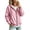 A Pink, variant on Loose Large Size Sun Protective Clothing Fashion Women Solid Rain Jacket Outdoor Hooded Windproof With Pocket Coat Black S