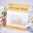 thumbnail image 6 of 1 Box 30Pcs Earring Hooks with Pinch Bails 14K Gold Plated Brass French Ear Wires with Pendant Clasp for DIY Jewelry Making Findings, 6 of 9