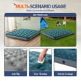 thumbnail image 2 of Honeydrill Queen Size Camping Air Mattress Patterned Airbed with Flocked Surface, 2 of 7