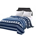 thumbnail image 3 of Heartfelt Valentine Micro Plush Blanket Navy - Queen 86 x 86, 3 of 5