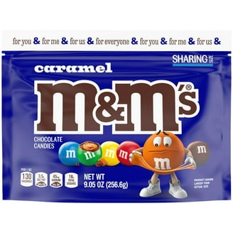 M&M's Caramel Milk Chocolate Candy, Family Size- 17.24 oz Bag