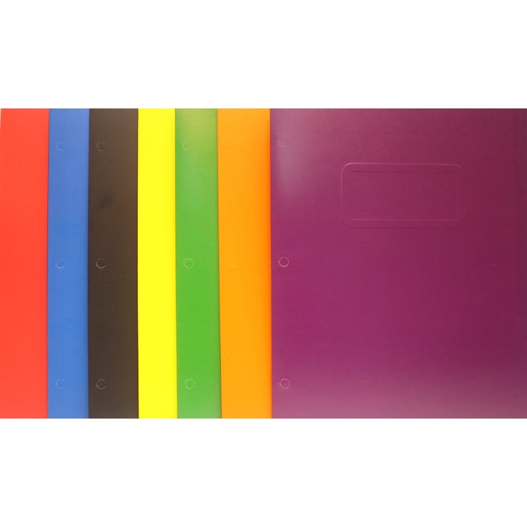 PANDRI 100 Pack Two Pocket Folders - Letter Size (8.5x11") Assorted 5 Colors For School, Office, Home