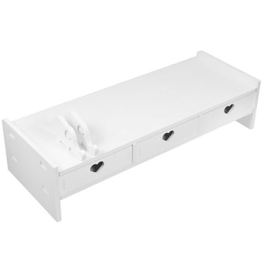 Printer Stand Riser Monitor Stand Riser Storage Rack Office Student 49.00X19.00X10.00CM White
