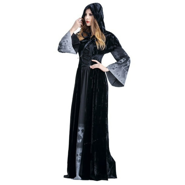 SAYOO Conjunto de ropa de cosplay para mujer de Halloween, pantalones inferiores con patrón de fantasma, ropa Chal, vendaje SAYOO moda