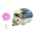 thumbnail image 1 of Juguete de erizo renacido de 5 '', muñeco de erizo bebé, divertido, realista, lindo animal Gris, 1 of 9
