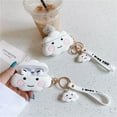 thumbnail image 3 of Étui de Protection Compatible avec Beats Studio Buds, Coque en Silicone Sourire Blanc Nuage Heureux, 3 of 5