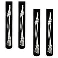 thumbnail image 2 of Gustave 2 Pairs Women Thigh High Socks Over the Knee Leg Warmer Fashion Boot Socks Halloween Stocking Bone Pattern, 2 of 6