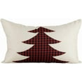 thumbnail image 3 of 12x20 Christmas Throw Pillow Covers, Decorative Outdoor Farmhouse Buffalo Plaid Plad Merry Christmas Xmas Red Truck Moose Christmas Tree Lumbar Pillow Shams Cases Slipcovers Set of 4 for Couch Sofa, 3 of 6