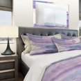 thumbnail image 4 of Designart 'Watercolor Purple Haze I' Juego de cama geométrico - Funda nórdica &, 4 of 5