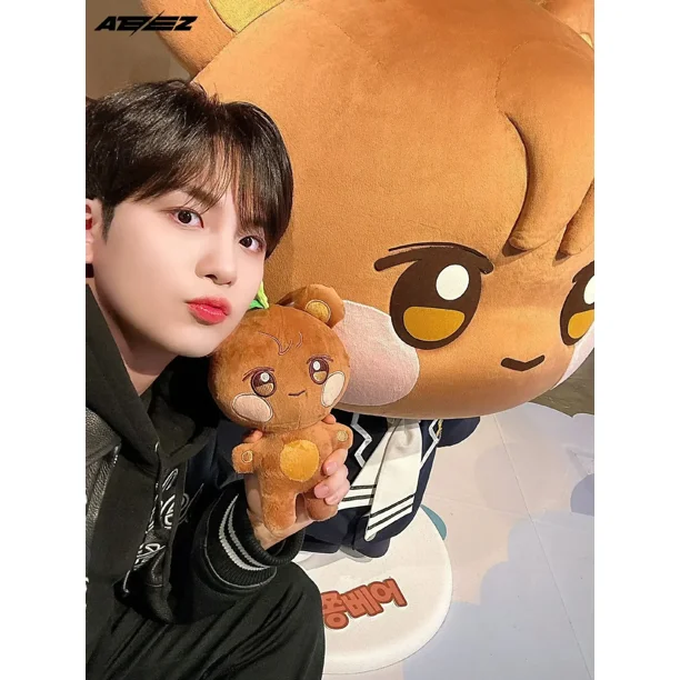 Kpop ATEEZ Aniteez Plush Kawaii Cartoon Stuffed Animals Doll Cute