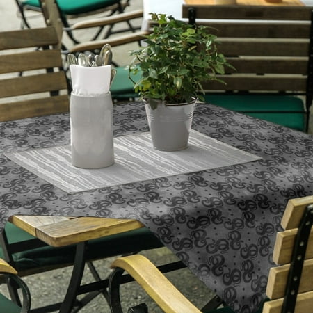 

ArtVerse Snakes Pattern Square Tablecloth Black Animal