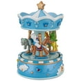 thumbnail image 6 of Northlight Children's Blue Sleepy Time Animated Musical Carousel - 6.5" - Blue, 6 of 6