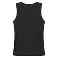 thumbnail image 7 of IEFIEL Mens Glossy Smooth Tank Top Stretchy Sleeveless Vest Yoga Sportswear Swimming Tops Black L, 7 of 7