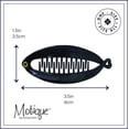 thumbnail image 5 of Motique Accessories Set of Two Navy 3.5 inch Mini Banana Clip Hair Clincher for Adult Females, 5 of 5