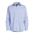 thumbnail image 4 of George Men's Classic Plaid Dress Shirt with Long Sleeves, Sizes S-3XL, 4 of 5
