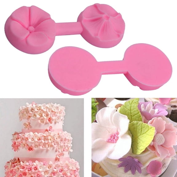 New Silicone 3D Rose Flower Fondant Cake Chocolate Sugarcraft Mould Mold Tools