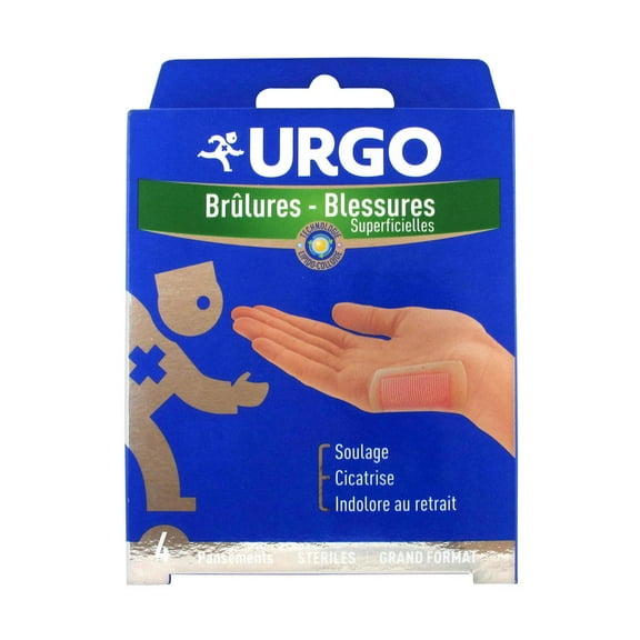 Urgo Superficial Burns and Wounds Large Sized Bandages x4