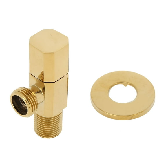 Heaveant Robinet d'angle de Robinet, en Laiton Massif Eau Chaude/Froide arrêt Robinet d'angle de Robinet Salle de Bain Toilette mélangeur Robinet Douche Accessoire