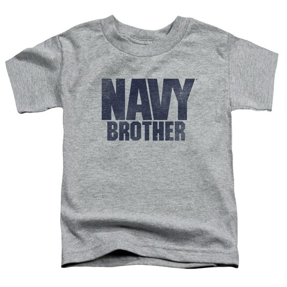 Navy Brother Toddler T-Shirt Athletic Heather