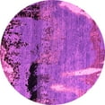 thumbnail image 1 of Ahgly Company Indoor Round Abstract Pink Modern Area Rugs, 4' Round, 1 of 4