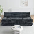 thumbnail image 2 of Compressed Corduroy 3-Seater Sofa, Modern Minimalist Space-Saving Sofa with Easy Setup for Apartments and Living Rooms, Gray, 2 of 9