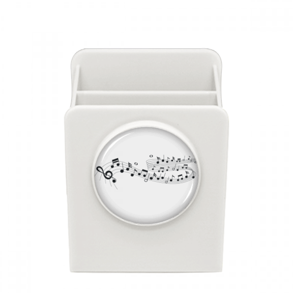 Blue Flappg Music 5-le Staff Desk Pencil Holder Cup Pen Organizer