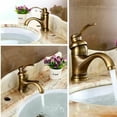 thumbnail image 2 of Grifos de cocina de latón macizo, grifo mezclador de lavabo con grúa montado en la cubierta con apariencia exquisita y buen sellado para un control confiable del agua, 2 of 5