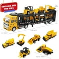thumbnail image 5 of TYMZDYN Construction Truck Toy Die-cast Play Vehicle Set with 6Pcs Mini Crane Mixer Dump Excavator Car, 5 of 6