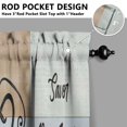 thumbnail image 5 of Retro Tableware2 (1) Kitchen Curtain Valance 3 Piece Home Curtains and Valance Set Curtain Sink Window Decor Window Treatment Tier 27.5x36 Length, 5 of 6