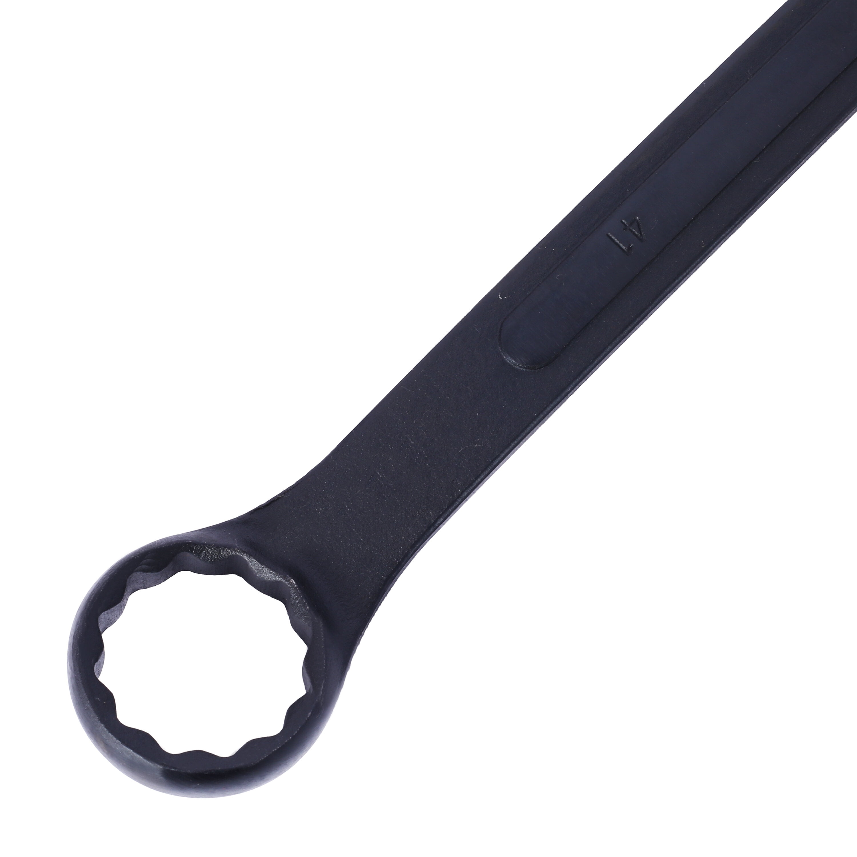 Jumbo Combination Wrench Set extra large, Metric, 6-piece, 35mm to 50mm,Black Oxide, with Pouch,