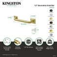 thumbnail image 2 of Kingston Brass DR614120 Claremont 12" Wall Mount Grab Bar, 1-1/4" Diameter, Matte Black, 2 of 4