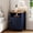 Navy Blue, variant on 4 EVER WINNER Farmhouse 2-Pack Barn Door Side Tables, Cream White Storage End Tables, Cozy Bedside Tables for Bedroom & Living Room