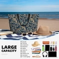 thumbnail image 5 of Daiia Indian Paisley 2 Beach Travel Bag - Water-Resistant Beach Bag, Lightweight Tote with 7 Pockets for Women and Men - Gym,Pool,Camping,Reusable Grocery Bag, 5 of 7