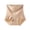 Khaki, variant on Women's High Waist Seamless Briefs, Scalloped Waist Button Accent Stretch Tummy Hip Lift Soft Shaping Underpants M-2XL