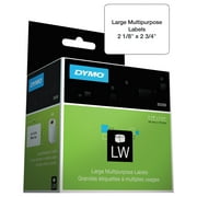 Angle View: DYMO LabelWriter Multipurpose Labels, 1 x 1, White, 750 Labels/Roll