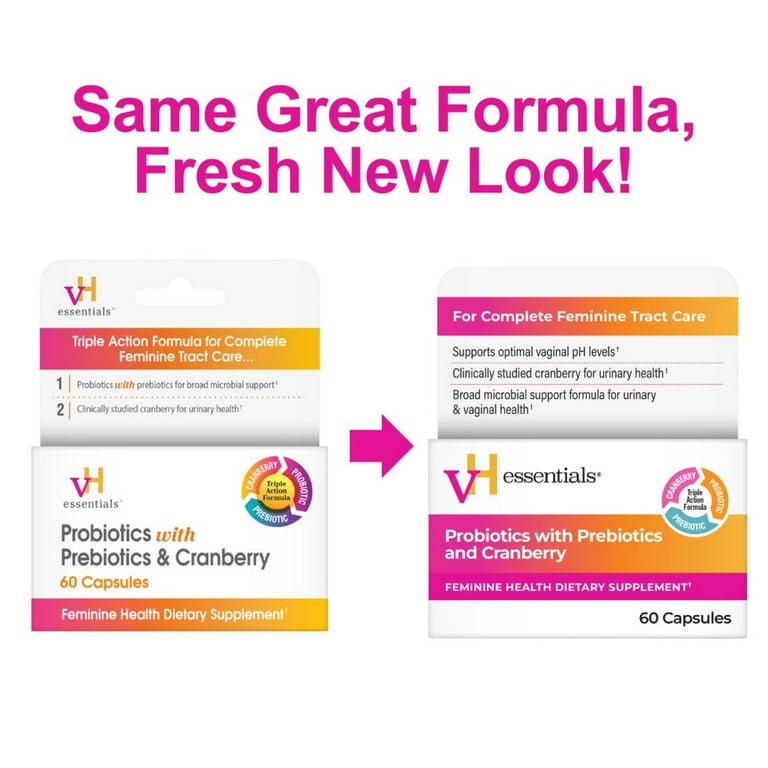 vH Essentials Probiotics with Prebiotics and Cranberry Feminine