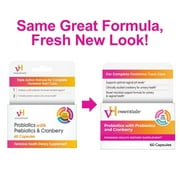 vH Essentials Probiotics with Prebiotics and Cranberry Feminine Health Supplement - 60 Capsules