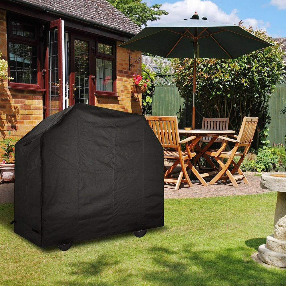 BBQ Grill Cover,57 inch Heavy-Duty Gas Grill Cover Rip-Proof,UV & Water-Resistant For Weber,Brinkmann,Char Broil etc,L - image 5 of 6